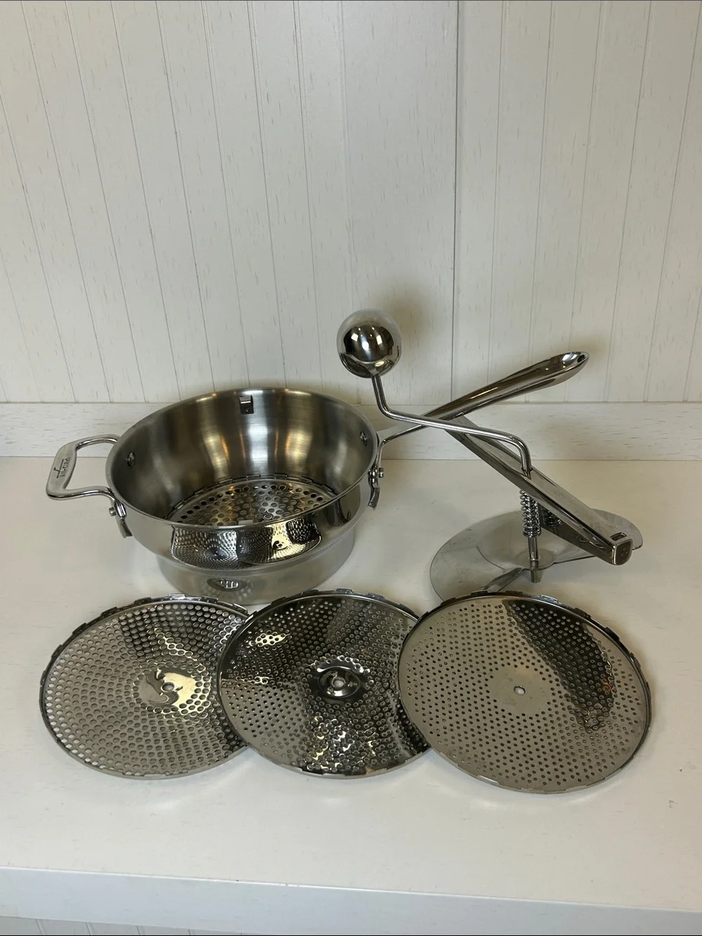 All-Clad Stainless Steel Food Mill w/ 3 Discs